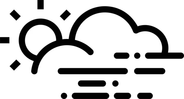 Прогноз Погоды Простой Дизайн — стоковый вектор
