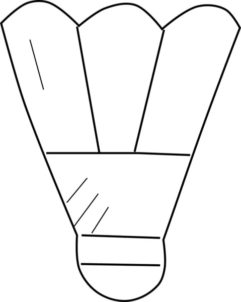 Badminton Web Symbol Einfache Illustration — Stockvektor