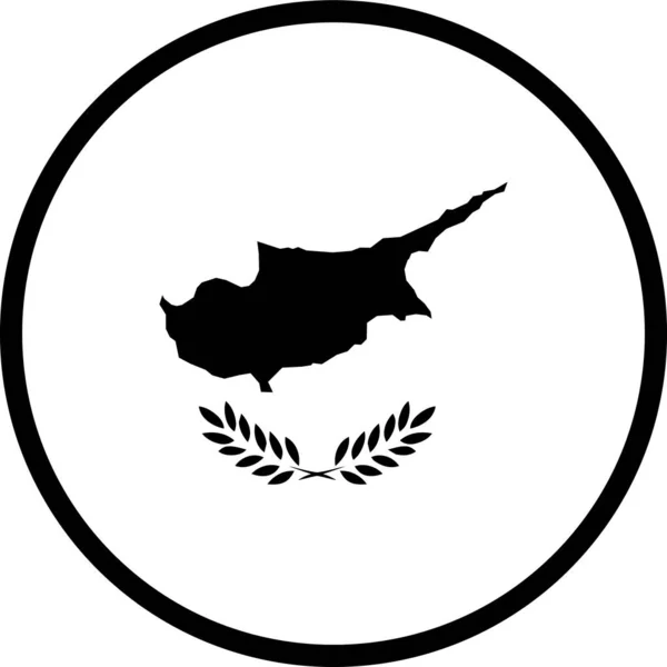 Cyprus Land Flagga Vektor Illustration — Stock vektor