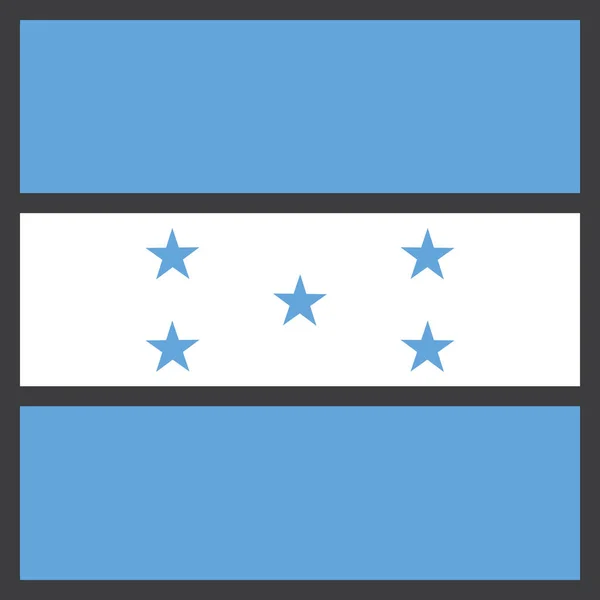 Honduras Country Flag Vector Illustration — 스톡 벡터