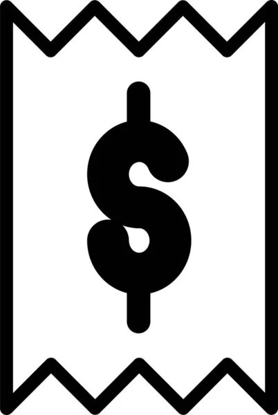 Dollar Icône Web Design Simple — Image vectorielle