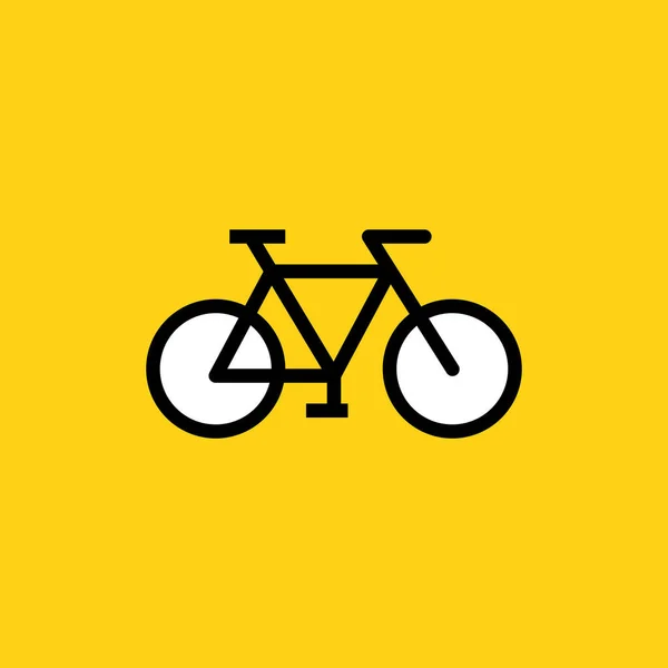 Bicicleta Vector Plano Icono — Vector de stock