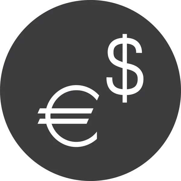 Dollar Web Symbol Einfache Illustration — Stockvektor