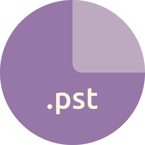 Pst 포맷의 — 스톡 벡터