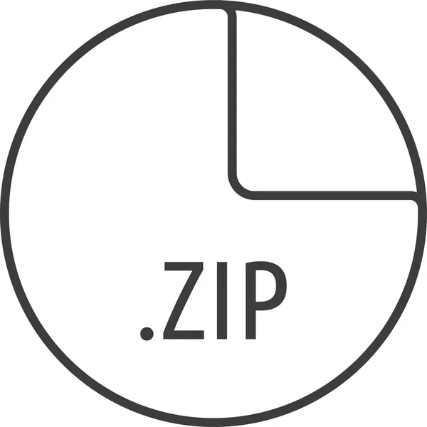 Zip File Illustrazione Icona Design Vettoriale — Vettoriale Stock