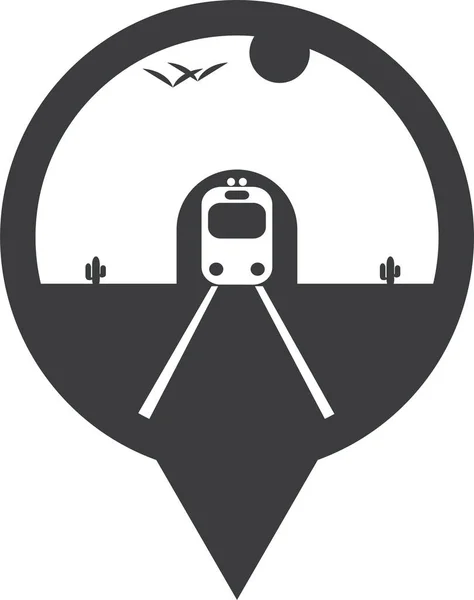 Векторная Иллюстрация Иконки Поезда — стоковый вектор