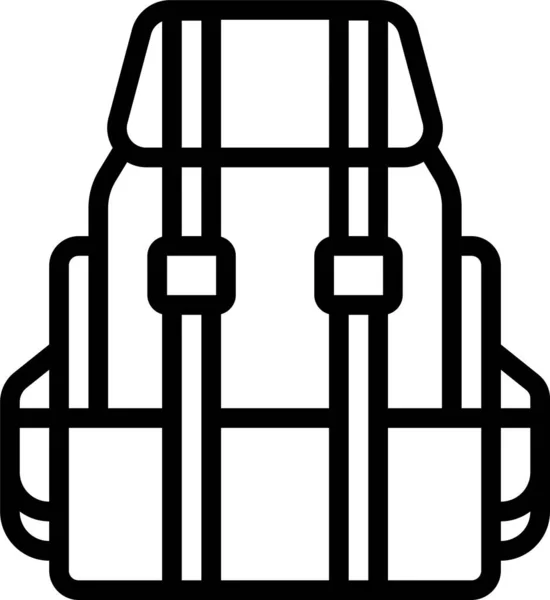 Rucksack Web Icon Einfache Illustration — Stockvektor