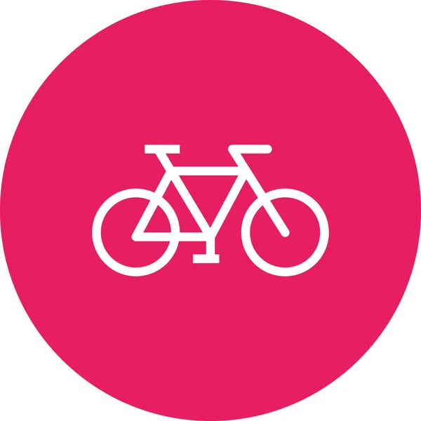 Bicycle Flat Vector Icon — Stock Vector