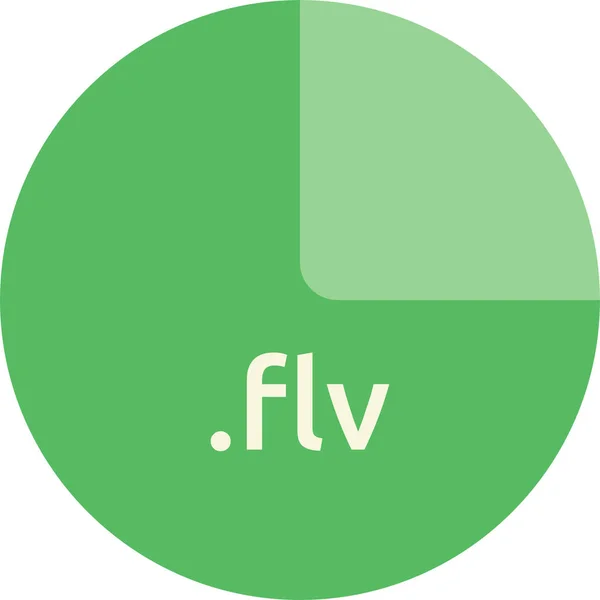 Ilustración Vectorial Del Formato Archivo Flv — Archivo Imágenes Vectoriales