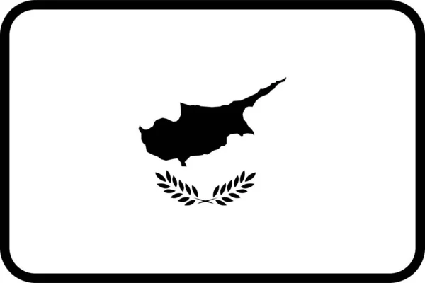 Cyprus Bandeira País Ilustração Vetorial —  Vetores de Stock