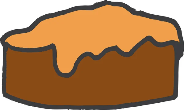 Chocolat Icône Web Illustration Simple — Image vectorielle