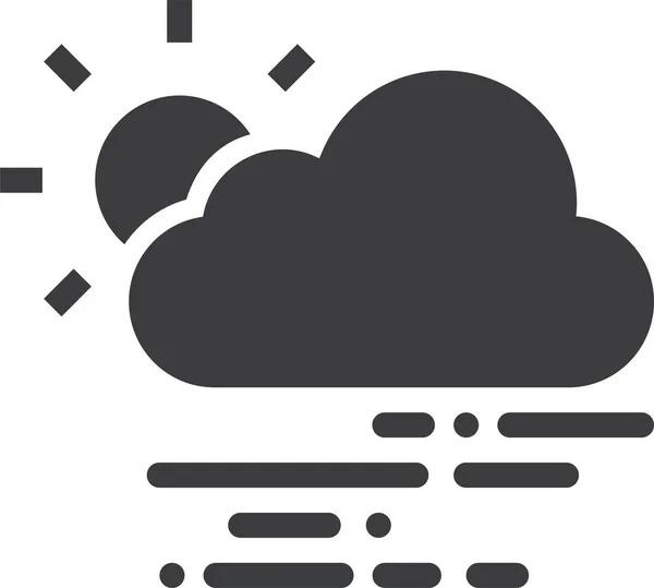 Nuvola Icona Web Semplice Illustrazione — Vettoriale Stock