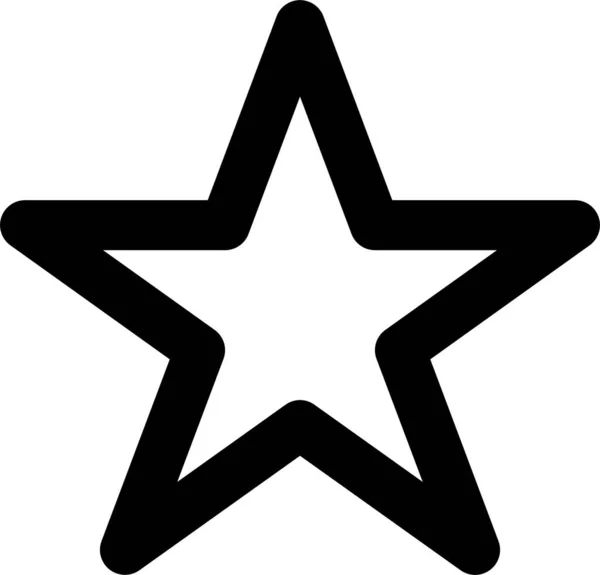 Star Icône Web Illustration Simple — Image vectorielle