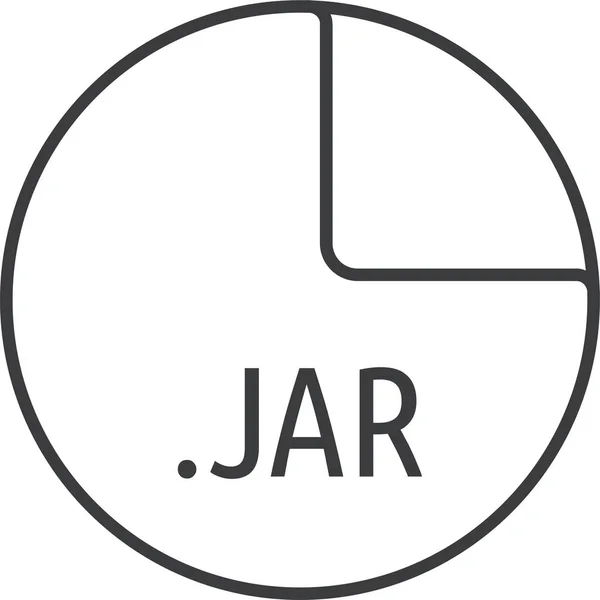 Ilustración Vectorial Del Formato Archivo Jar — Archivo Imágenes Vectoriales