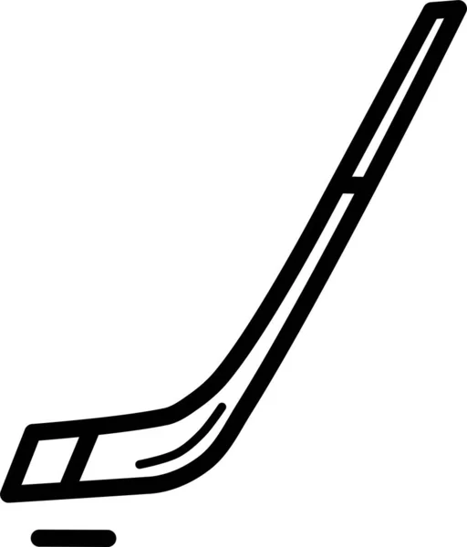 Icono Web Hockey Sobre Hielo Ilustración Vectorial Simple — Vector de stock