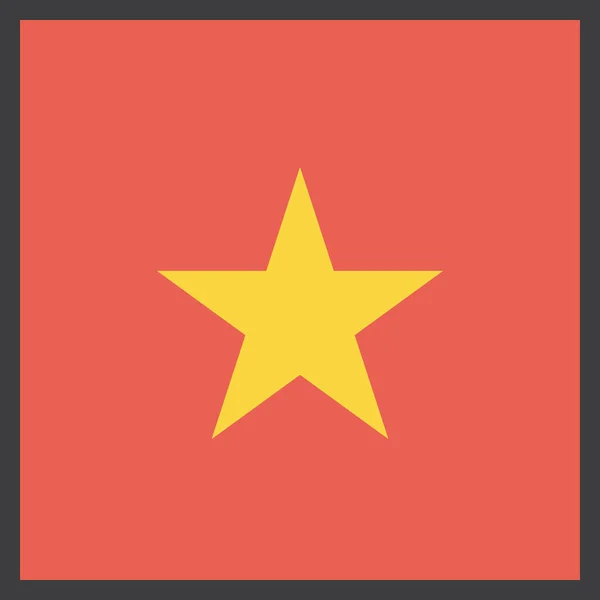 Σημαία Της Χώρας Του Βιετνάμ Διανυσματική Απεικόνιση — Διανυσματικό Αρχείο