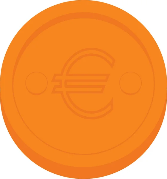 Euro Web Icon Vektor Illustration — Stockvektor