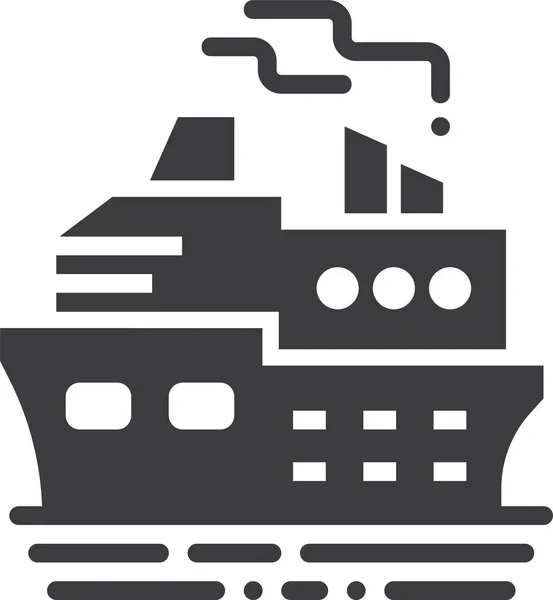 Schip Icoon Vector Illustratie — Stockvector