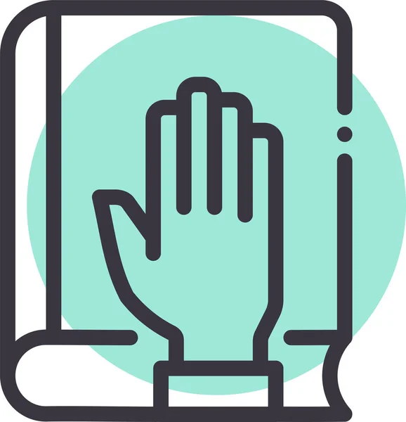 Hand Icoon Vector Illustratie — Stockvector