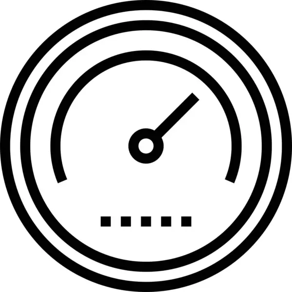 Ícone Medidor Velocidade Ilustração Vetorial —  Vetores de Stock