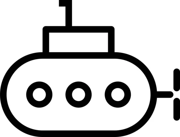 Robot Icono Web Ilustración Simple — Vector de stock