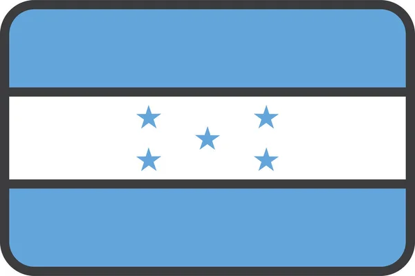 Honduras Country Flag Vector Illustration — 스톡 벡터