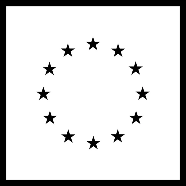 Bandera Del País Unión Europea Ilustración Vectorial — Archivo Imágenes Vectoriales