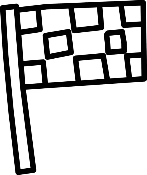 Bendera Ikon Web Ilustrasi Sederhana - Stok Vektor