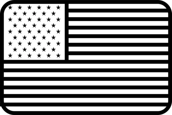 Vektorová Ilustrace Usa Country Flag — Stockový vektor