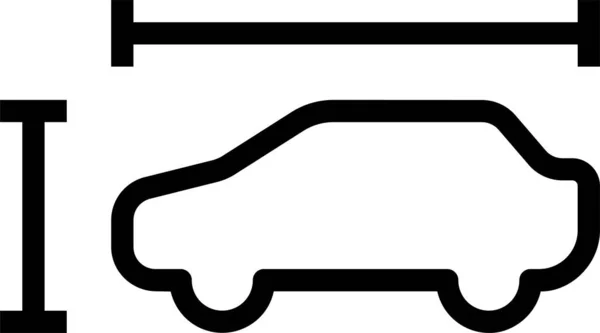 Coche Icono Web Ilustración Simple — Vector de stock