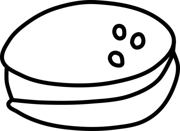 Burger Icône Web Design Simple — Image vectorielle