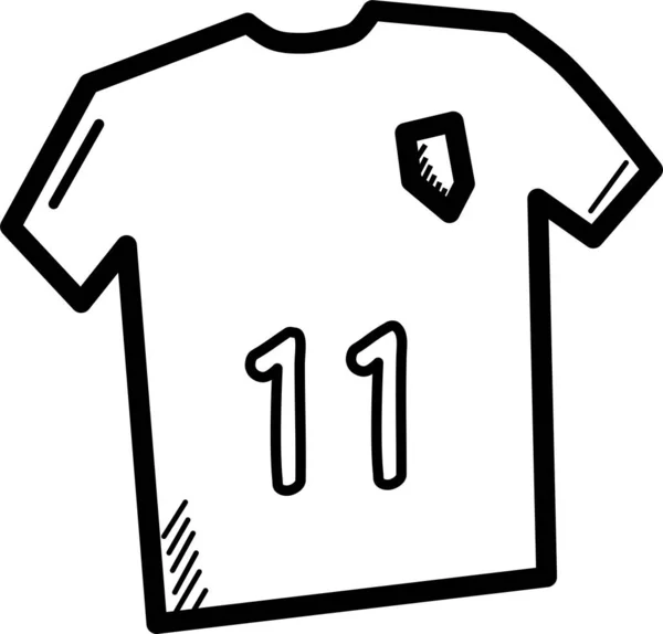 Icono Camiseta Ilustración Vectorial — Vector de stock