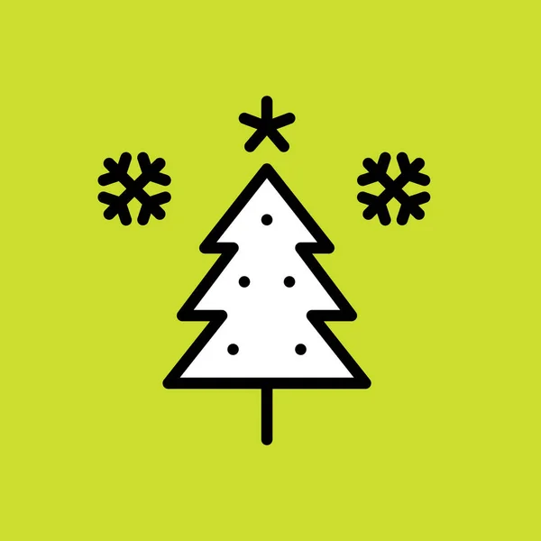 Vánoční Strom Web Ikona Jednoduchá Ilustrace — Stockový vektor