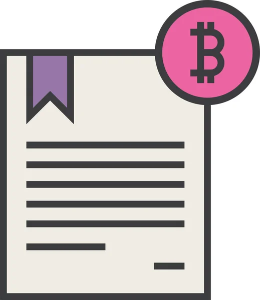 Bitcoin Web Icon Простий Дизайн Вектор — стоковий вектор