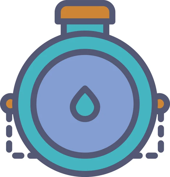 Agua Icono Web Ilustración Simple — Vector de stock