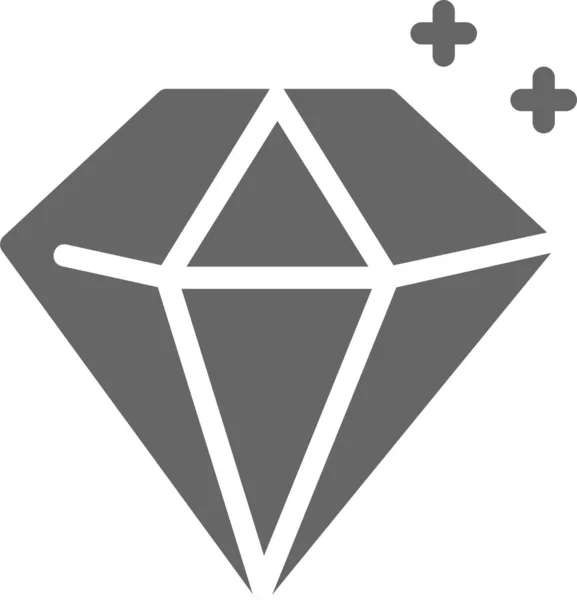 Icône Vectorielle Diamant Style Bicolore Symbole Plat Couleurs Cobalt Cyan — Image vectorielle