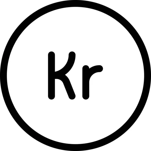 Krone Web Icon Vektorillustration — Stockvektor