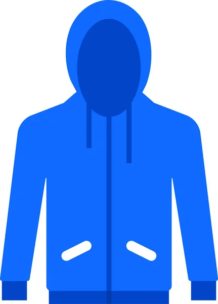 Sudadera Con Capucha Icono Web Vector Ilustración — Archivo Imágenes Vectoriales