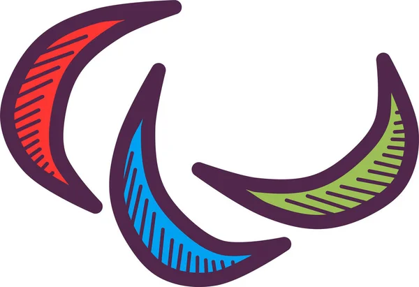 Giochi Paraolimpici Icona Web Semplice Illustrazione — Vettoriale Stock