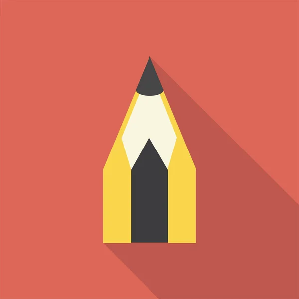 Pencil Web Icon Vector Illustration — Stock Vector