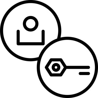 Anahtar. Web simgesi basit illüstrasyon