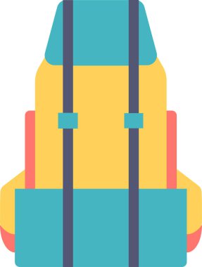 sırt çantası web simgesi basit illüstrasyon