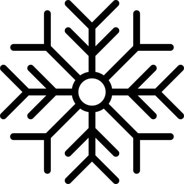 Kar tanesi. Web simgesi basit illüstrasyon 