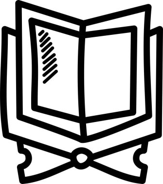 Kitap. Web simgesi basit illüstrasyon