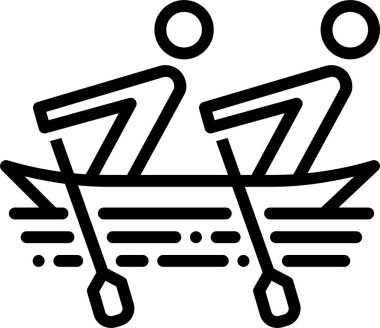 Tekne simgesinin vektör illüstrasyonu