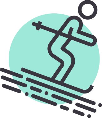 Bir gezegen simgesinin vektör illüstrasyonu