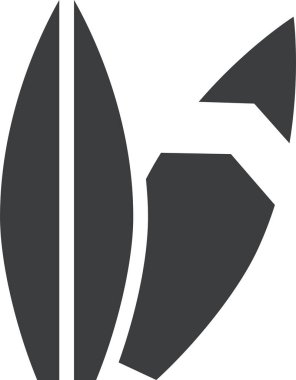 Sörf web simgesi basit illüstrasyon