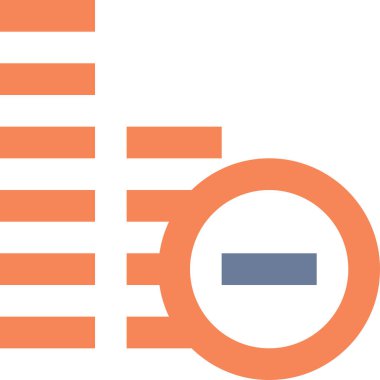 Veri merkezinin düz tasarım simgesi