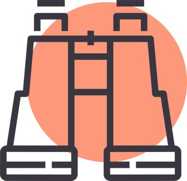 Havaalanı. Web simgesi basit illüstrasyon