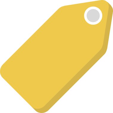 Etiket. Web simgesi basit illüstrasyon 